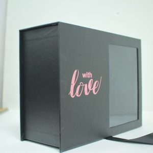 Hộp đựng quà màu đen With Love 10 Hộp đựng trang sức
