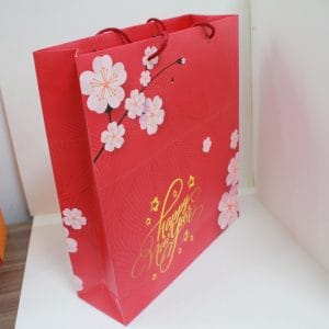 Túi đựng quà tết hoa đào 9 Túi đựng quà tết