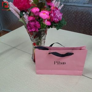 Túi giấy đựng quà màu hồng Pihoo #22 12 xuong in tui giay dep gia re ha noi20200314 182755 20210415