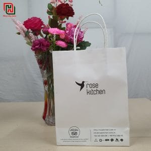 Túi giấy size nhỏ màu trắng Merci #12 11 Túi giấy đựng quà đẹp giá rẻ