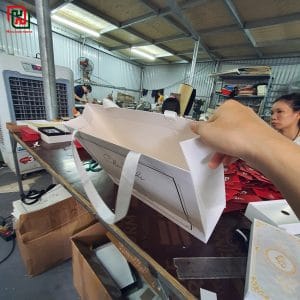 Túi giấy màu trắng đẹp