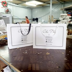 Túi giấy màu trắng đẹp