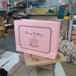 Túi giấy màu hồng Luxy Clothing