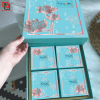 Hộp đựng bánh trung thu giá sỉ sen hồng #43 4 Hộp đựng bánh trung thu giá sỉ rẻ