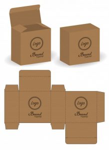 Làm túi đựng hàng từ bìa carton tiết kiệm chi phí 5 Premium Vector Package box die cut with 3d mock up
