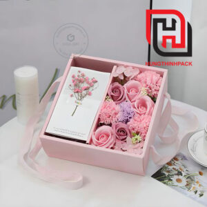 Bao bì hộp giấy cứng đựng quà tặng nhân ngày phụ nữ Việt Nam 20/10