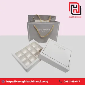 Hop dung chocolate 12 vien