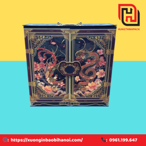 Hộp đựng quà Tết cao cấp Long Phụng