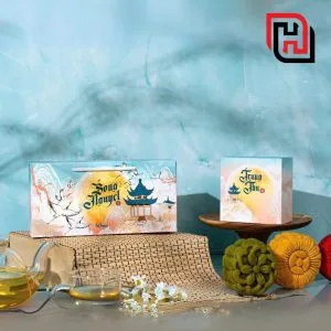 Hộp đựng 2 bánh trung thu Song Nguyệt - TT19