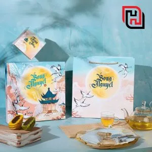 Hộp đựng 4 bánh trung thu Song Nguyệt - TT20