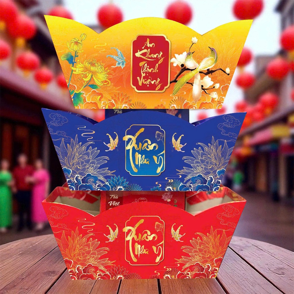 Đặt In Khay Thuyền Đựng Quà Tết Tại Hà Nội 1 In khay thuyen dung qua Tet