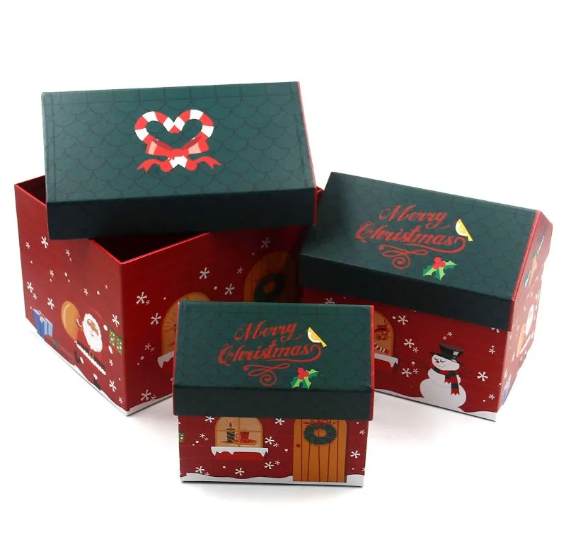 Mau hop qua noel giang sinh hinh ngoi nha