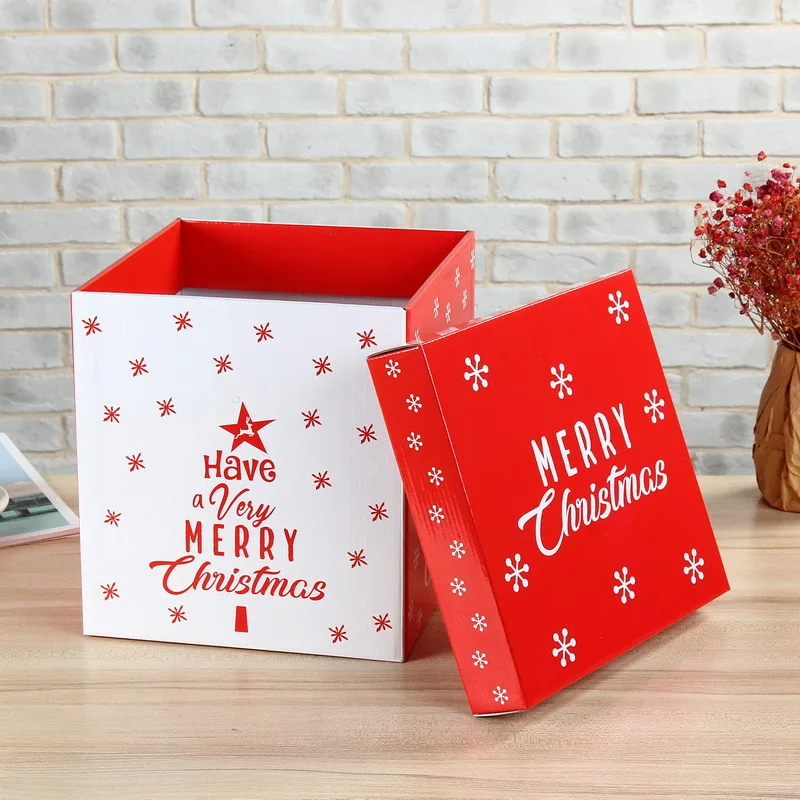 Mau hop qua noel giang sinh hinh vuong