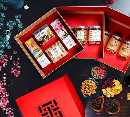 In hộp cứng đựng quà Tết giá rẻ tại Hà Nội 4 Xuong in Hung Thinh in hop qua Tet