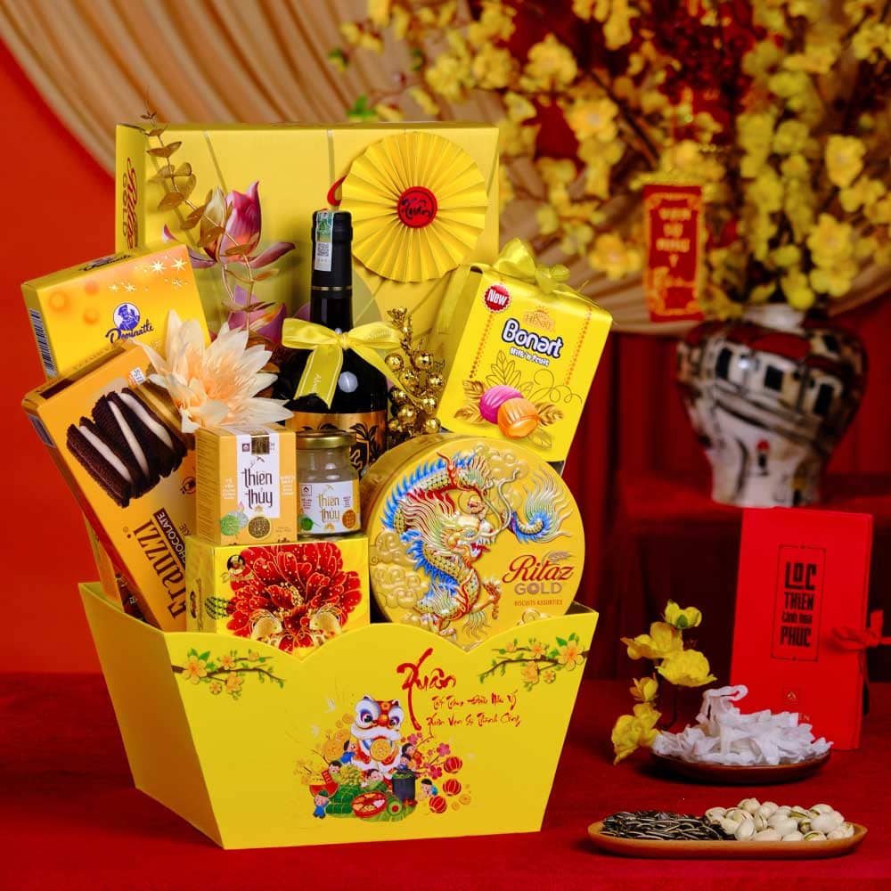 So sánh khay thuyền và hộp quà Tết – Nên chọn loại nào? 5 in an khay thuyen dung qua Tet